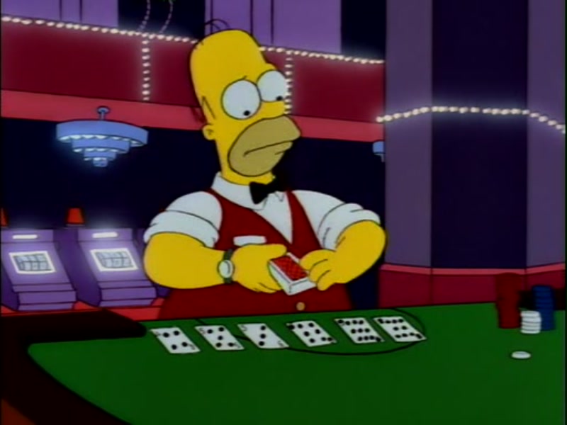 homer blackjack dealer