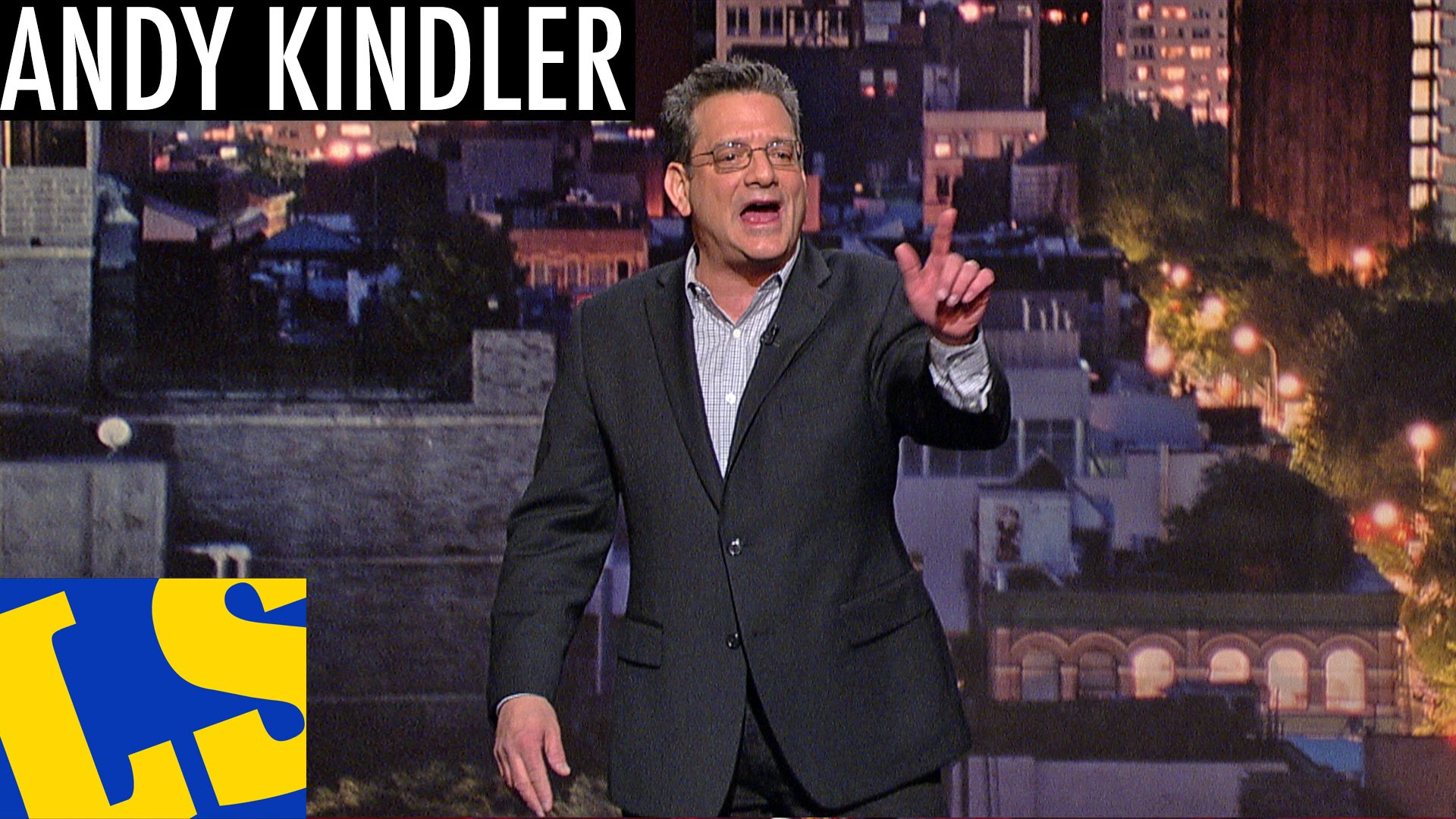 Andy Kindler Performs Stand Up on Letterman The Interrobang