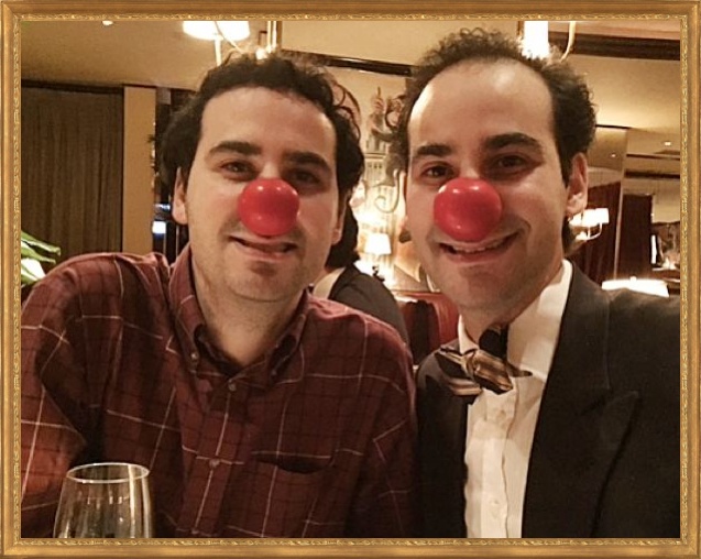 stone and stone red nose framed