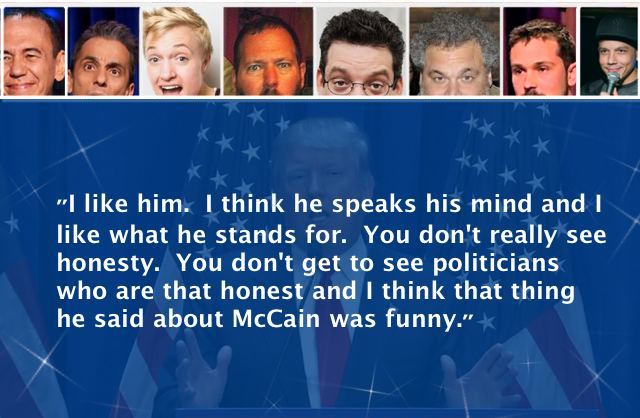comedians on donald trump NEW QUOTE ANSWER 1