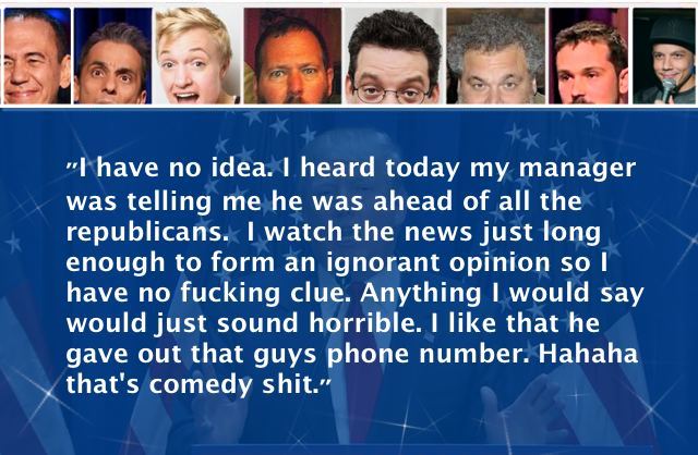 comedians on donald trump NEW QUOTE TRUMP ANSWER 7