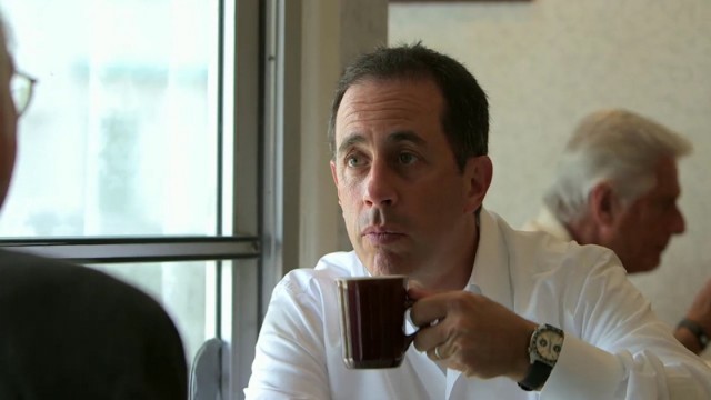 In an episode of Comedians In Cars Getting Coffee called "Larry Eats A Pancake," Jerry Seinfeld has coffee with Larry David