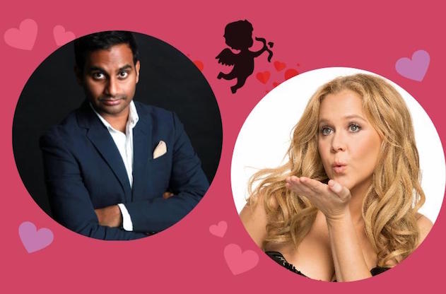 comedy's cupid comedy valentine aziz ansari amy schumer